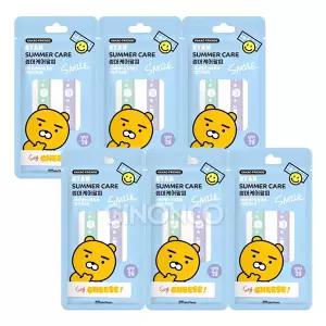 24년형 카카오프렌즈 라이언 썸머케어팔찌(성인용 2P) x6 야외 모기퇴치