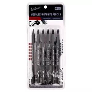 신보웬 드로잉 목탄펜슬 6종 세트 블랙 1세트