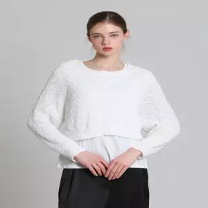 [오조크][오조크(OZOC)] 뒷 리본 망토 니트 (택가격 85000원)