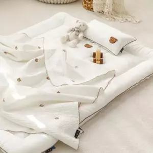 국내생산 부드럽고 포근한 아이들 유아 낮잠이불 세트 OoL5+2aTG