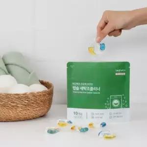 비긴에코 초강력 초간단 캡슐 세탁조클리너 10개입 통돌이 드럼세탁기 청소 1팩