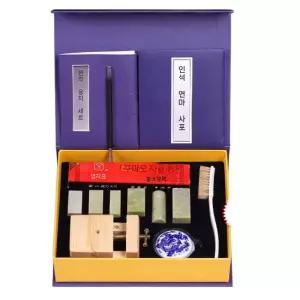 도장만들기 세트 수제 전각칼 키트 용품 인주 고정 도장 인감 전각