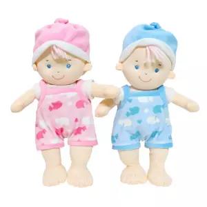 두돌아기 선물용 보들보들 파스텔 봉제 애착인형 역할놀이 정서안정