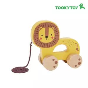 어린이집 유아 선물 사자끌기 걸음마 원목장난감