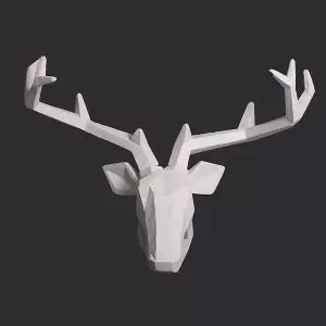 아트피플 조각상 인테리어 동물장식품 머리 사슴
