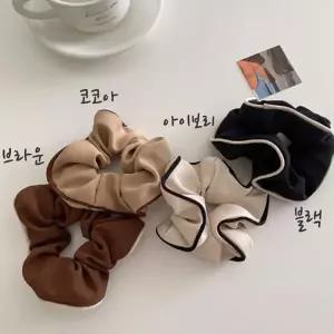 투톤라인곱창끈 빅 사이즈 올림 머리 헤어 왕 집게 핀