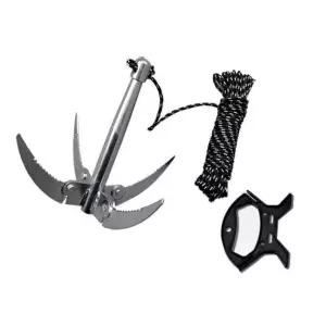 휴대용 접이식 수초낫 수중식물 제거 낚시용