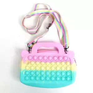 [고전문구] 해피톡톡 손지갑 가방 푸쉬팝 / 인형놀이 팝잇 촉감놀이 뽁뽁이