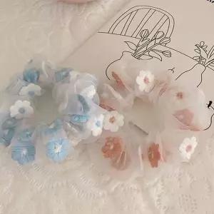 패턴 스크런치 머리끈 헤어 슈슈 곱창밴드 올림머리