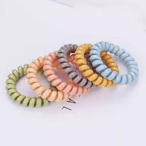 헤어악세서리 머리고무줄 독특 스프링 머리끈 7종세트