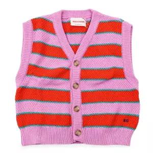 [보보쇼즈] 키즈 BC 스트라이프 니트 조끼(핑크) B126AC116 511
