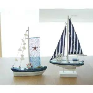 [RIZPICK]시원한 마린 돛단배 1P 선반 인테리어 장식 데코 소품