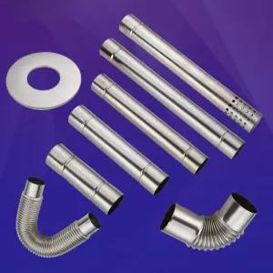 연통 연장 기름 소켓 스텐 자바라 보일러