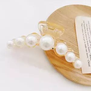 [RIZPICK]올림머리 집주 집게핀 진주헤어핀 반묶음빅집게핀