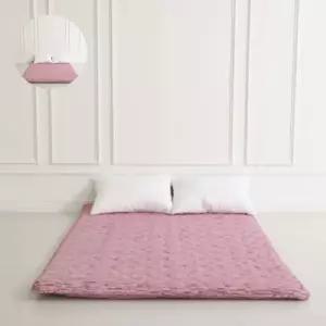 겨울이불 더크린 바닥요매트 핑크 퀸2인용(요커버/요솜)