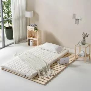 [노르웨이숲]탄탄한 허리에 좋은 매트리스 접이식 침대 토퍼 1인용 바닥 수면매트 5cm MS