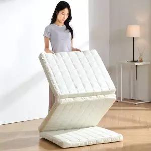 [완소간소]탄탄한 허리에 좋은 매트리스 접이식 침대 토퍼 1인용 바닥 수면매트 5cm MS