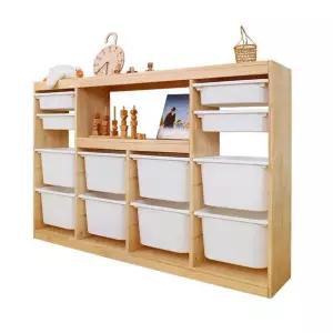 낮은교구장 원목 장난감 코너 어린이집 전면 정리장