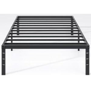 새로운 JETO 금속 침대 프레임, 트윈 사이즈 수납 공간, 튼튼한 매트리스 파운데이션, 간편한 조립, 박스
