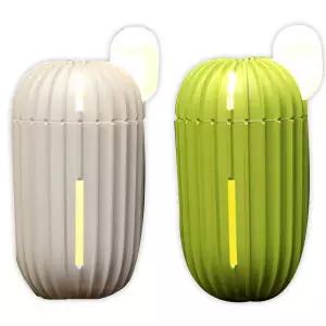 미니가습기 USB 무드등 가습기 화이트 라이트그린 76x146mm 1개