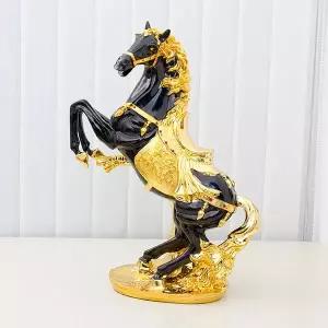 큐빅 흑마 장식품 인테리어 거실 테이블 말 조각상