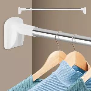 큰발압축봉 200 커튼봉설치 무타공 창틀 고정 못없이 압축봉옷걸이