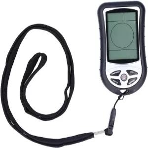 하이킹 등반 캠핑을 위한 전자 나침반 일기 예보 및 블루 백라이트가 장착된 AYNEFY 디지털 고도계 기압계