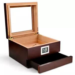 담배 시가 케이스 습도조절기 휴대용 럭셔리 보관함