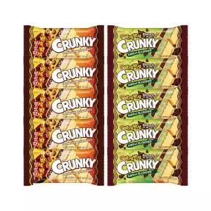 [롯데웰푸드]크런키 모나카 두바이st 피스타치오맛x5+바닐라x5