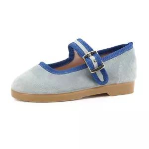 아동 쿵푸 메르세데스 벨벳 콘트라스트 (J1080119-AZUL)