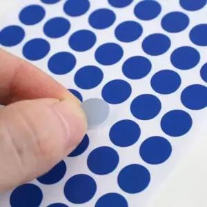 다이어리꾸미기 블루 컬러 원형 60매세트 스티커 (10mm) 일기꾸미기