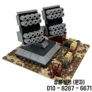 제2차 세계대전 사막 장면 MOC 무기 로켓 발사기 조립  세트 장난감 14세 이상 소년용