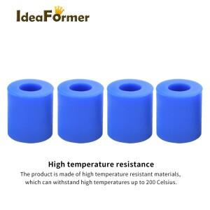 IdeaFormer 4Pcs CR-10 Ender-3 Prusa I3 3D 프린터 부품 용 고온 실리콘 솔리드 스페이서 핫 베드 레벨링