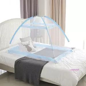 원터치식 아기 대형 침대 방충망 캐노피 유아모기장efg956