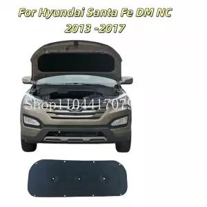 호환 모던 싼타페 DM NC 2013 2014 2015 2016 2017용 프론트 후드 엔진 방염 방음 코튼 매트