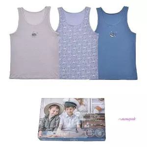 남아 순면 런닝 초등학생 주니어나시 3매입def983