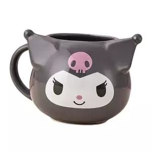 산리오 도자기 입체 페이스 쿠로미 1P 물컵 머그잔 도자기찻잔