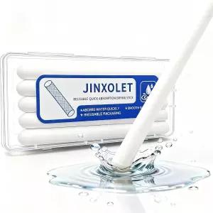 5팩 섬유 건조 스틱 재사용 가능한 제습기6.5×0.53인치 / 16.5×1.35cm 개별 밀봉 포장 및 아크릴 보관함