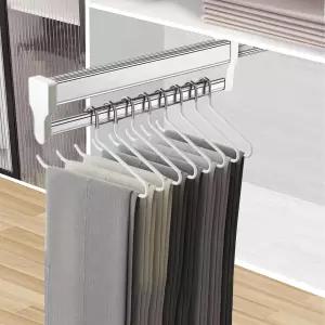 바지 옷걸이용 막대 조절식 옷장 의류 레일 걸이 랙 바를 꺼내세요 스테인리스 스틸 292mm/11.5인치