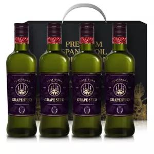 선물포장 포스티보나 포도씨유 500ml 4병 오일선물세트