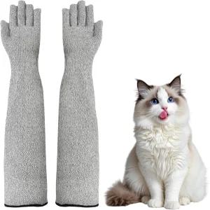 NCXFTP 고양이 장갑 물림 방지 아라미드 섬유 보호 기능이 있는 그루밍 취급 및 수의학적 사용을 위한