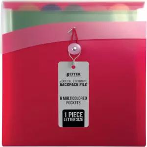 더 나은 오피스 제품 1피스 글자 크기의 세로 확장 6포켓 백팩 파일로 쉽게 접근할 수 있도록 다양한