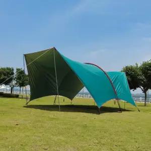 터널 타프 어닝 캠핑 대형 캐노피 아치형 스크린 그린