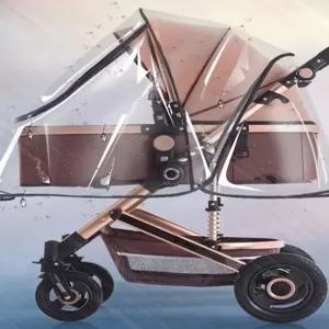 강아지유모차 레인커버 펫모차커버 방풍 덮개 방한 펫모차 레인 대형