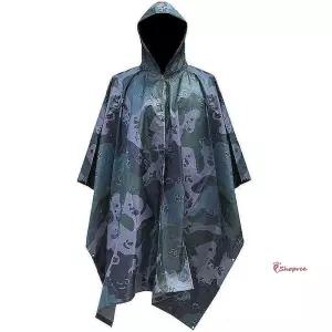 판초우의 남여 배달 캠핑 성인우비 레이코트 비옷tuv942