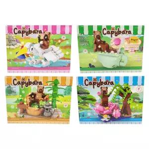 플레이아토 카피바라 데일리블럭 캐릭터 귀여운 데스크토이 키즈 조립 미니블럭 장난감