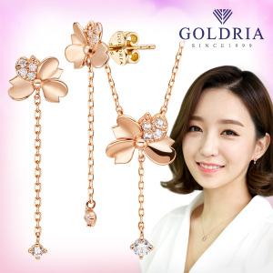 [골드리아] 14k 일체형세트/귀걸이+일체형목걸이/당.일.출.고 보유/정품골드/기념일선물/여자친구선물