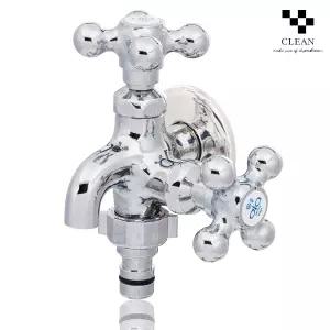 두갈래 수도꼭지 양갈래 다용도 국산 세탁기