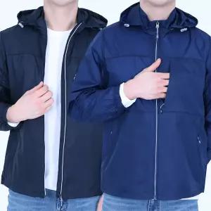 봄 여름 가을 남성바람막이점퍼 남자봄점퍼 얇은바람막이 무지 운동 홑겹 초경량 방수 방풍 가성비 작업복