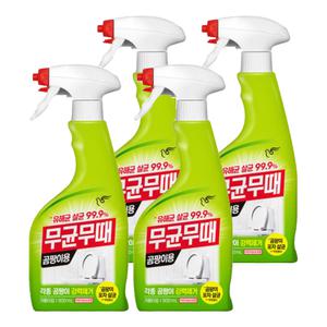 피죤 무균무때 안티박  곰팡이 세정제 본품 470ml 4개